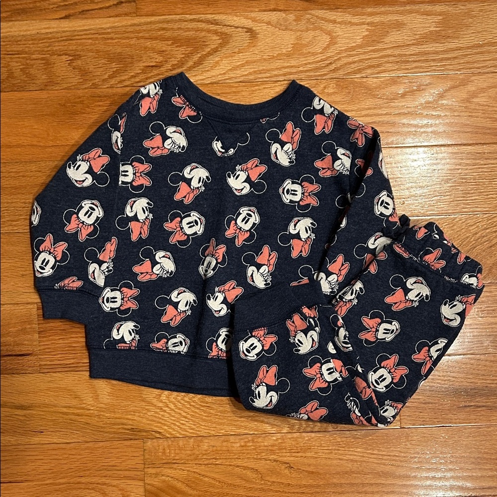 Disney Kids sweatsuit Set - Dark Blue with Minnie Mouse Design